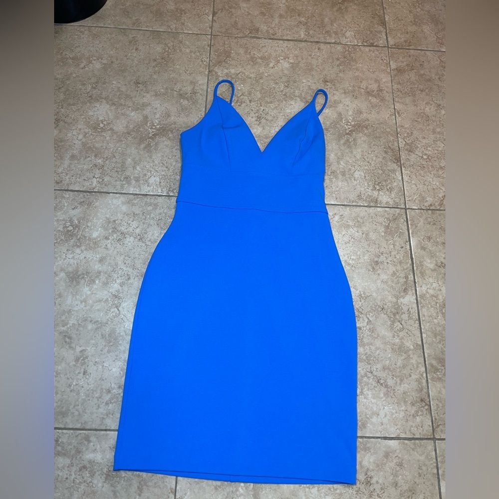 Express Bright Blue Bodycon Mini Dress XS